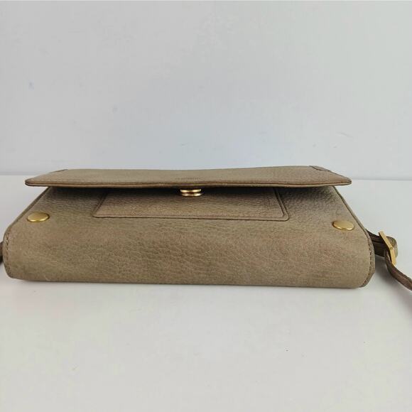Hammitt AJ Crossbody Clutch Grey/Natural/Brushed Gold - Picture 6 of 9
